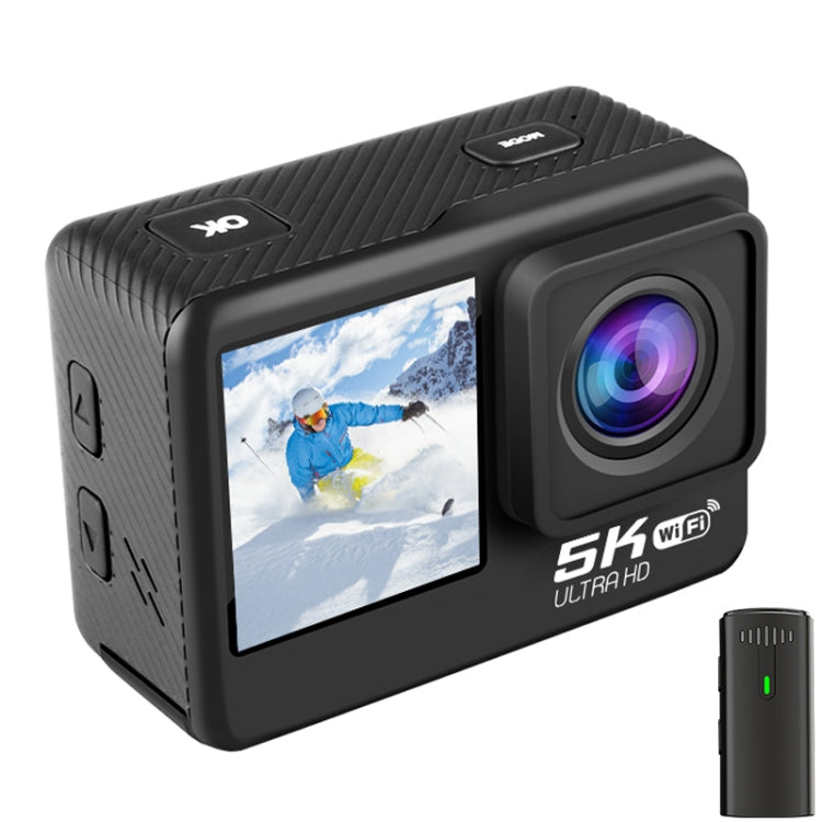 5K/30FPS WIFI HD Anti-Shake Remote Touch Dual-Screen IP68 Waterproof Sports Camera(Microphone Version) - free shipping - PMC TechLife - Order now!