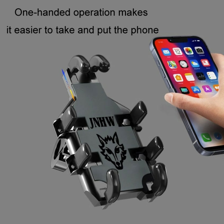 JNHW Motorcycle Bicycle Eight Claw Mobile Phone Navigation Shockproof Bracket, Style: For Handlebar - Holder by JNHW | Online Shopping South Africa | PMC TechLife | Buy Now Pay Later Mobicred