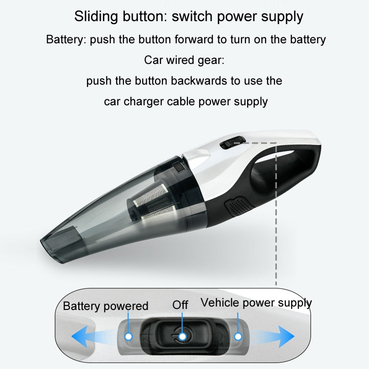 Car Handheld Portable Vacuum Cleaner With Strong Suction, Specifications: Wired + Charging 11.1V - Vacuum Cleaner by PMC Jewellery | Online Shopping South Africa | PMC Jewellery | Buy Now Pay Later Mobicred