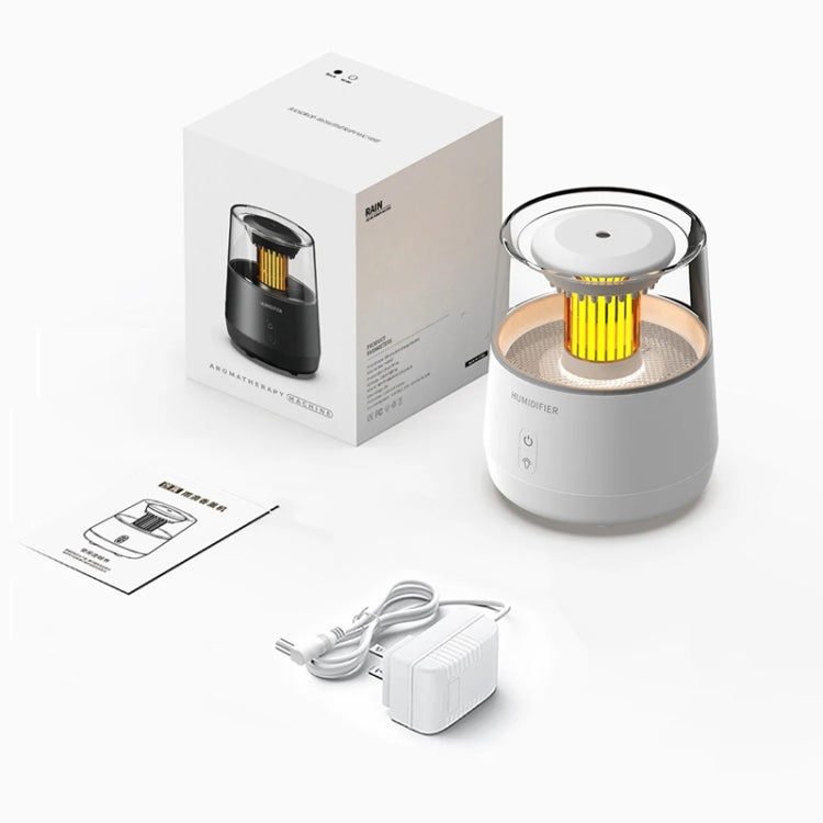 Raindrop Candlelight Aromatherapy Diffuser Air Humidifier with Colorful Lights EU Plug White - free shipping - PMC TechLife - Order now!