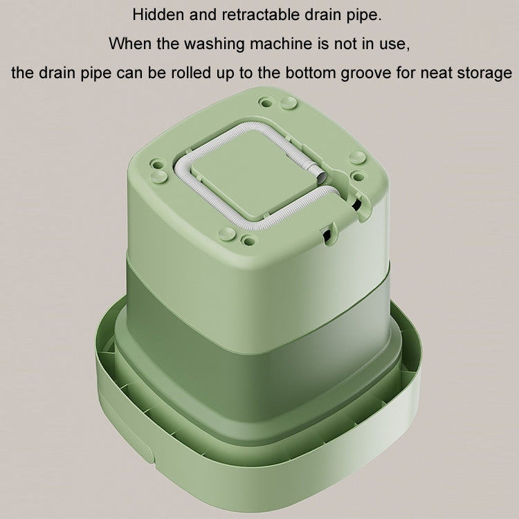 Fully Automatic Mini Foldable Washing Machine With Dehydration Function, Size: EU Plug(Pink) - free shipping - PMC TechLife - Order now!