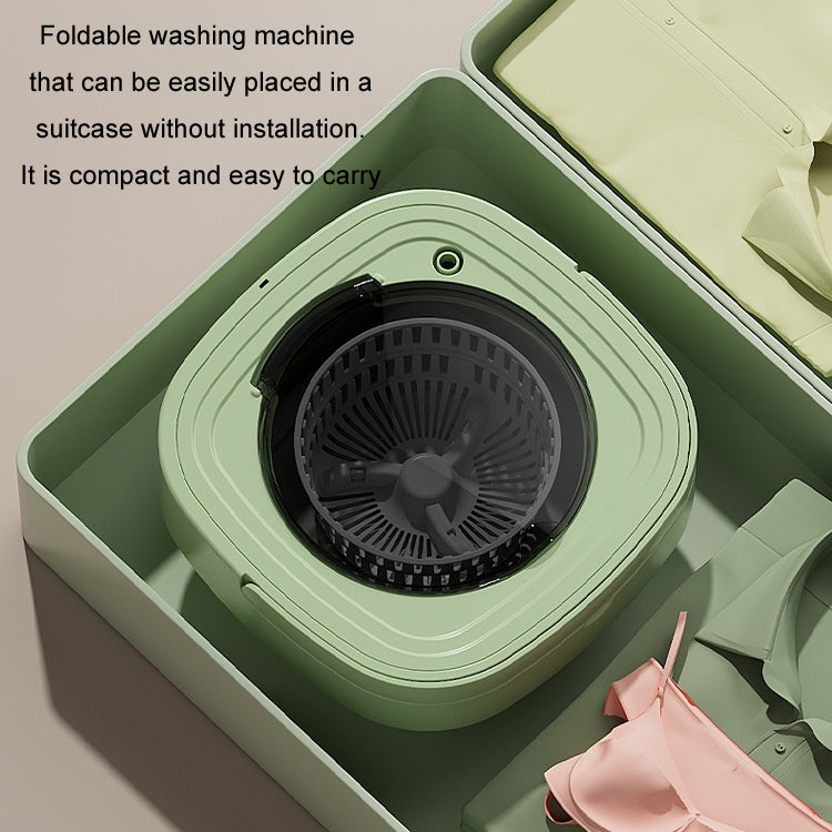 Fully Automatic Mini Foldable Washing Machine With Dehydration Function, Size: UK Plug(Pink) - free shipping - PMC TechLife - Order now!
