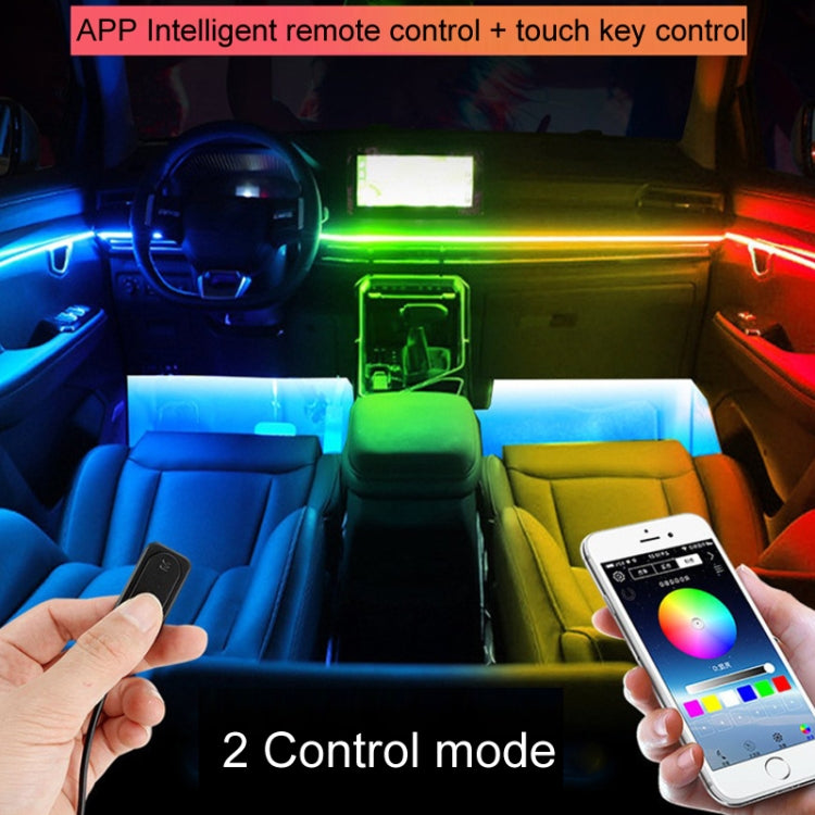 18 in 1 Car Hidden Acrylic LED Colorful Decorative Atmosphere Light Strip - Atmosphere lights by PMC Jewellery | Online Shopping South Africa | PMC Jewellery | Buy Now Pay Later Mobicred