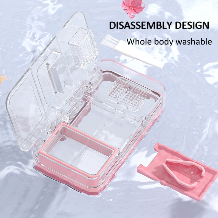3 In 1 Double-layer Cutting and Grinding Medicine Box Travel Pill Organizer Case(Pink) - free shipping - PMC TechLife - Order now!