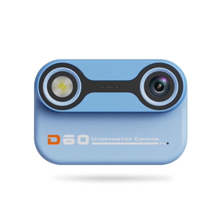 D60 3m Waterproof 2K HD 10X 2.4-inch Outdoor Photo Video Recording Children Mini Camera(Blue) - Children Cameras by PMC TechLife | Online Shopping South Africa | PMC TechLife | Buy Now Pay Later Mobicred