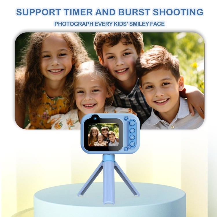 D60 3m Waterproof 2K HD 10X 2.4-inch Outdoor Photo Video Recording Children Mini Camera(Blue) - Children Cameras by PMC TechLife | Online Shopping South Africa | PMC TechLife | Buy Now Pay Later Mobicred