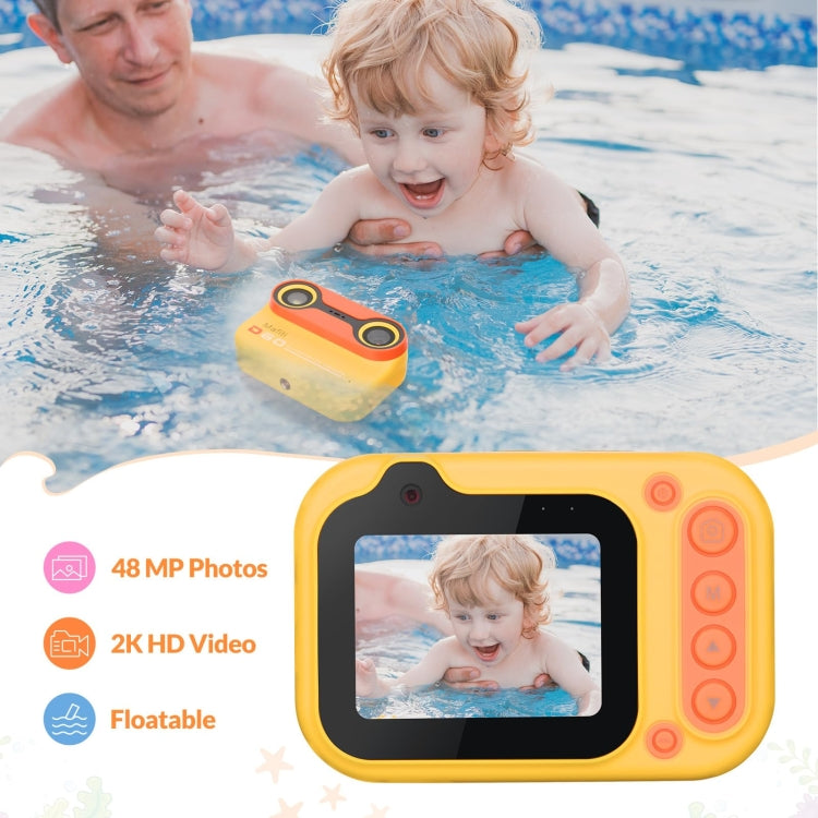 D60 3m Waterproof 2K HD 10X 2.4-inch Outdoor Photo Video Recording Children Mini Camera(Pink) - Children Cameras by PMC TechLife | Online Shopping South Africa | PMC TechLife | Buy Now Pay Later Mobicred