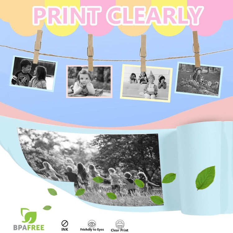 2.0-Inch LED Flash 1080P HD Recording Photo Printing Camera With 3-Rolls Paper, Color: White+32G - Children Cameras by PMC TechLife | Online Shopping South Africa | PMC TechLife | Buy Now Pay Later Mobicred