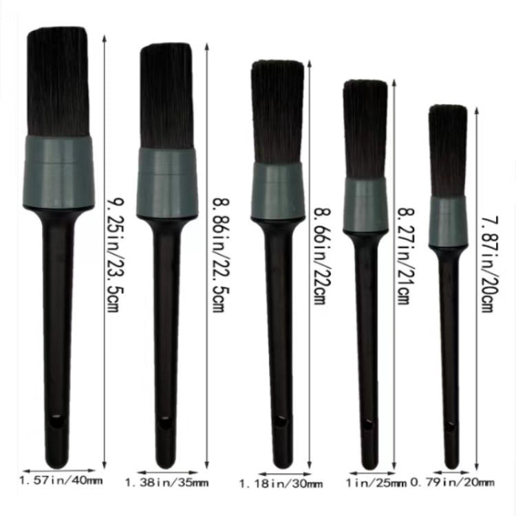 11pcs /Set Car Wash Cleaning Gap Detail Short Handle Brush(Red) - Car washing supplies by PMC Jewellery | Online Shopping South Africa | PMC Jewellery | Buy Now Pay Later Mobicred