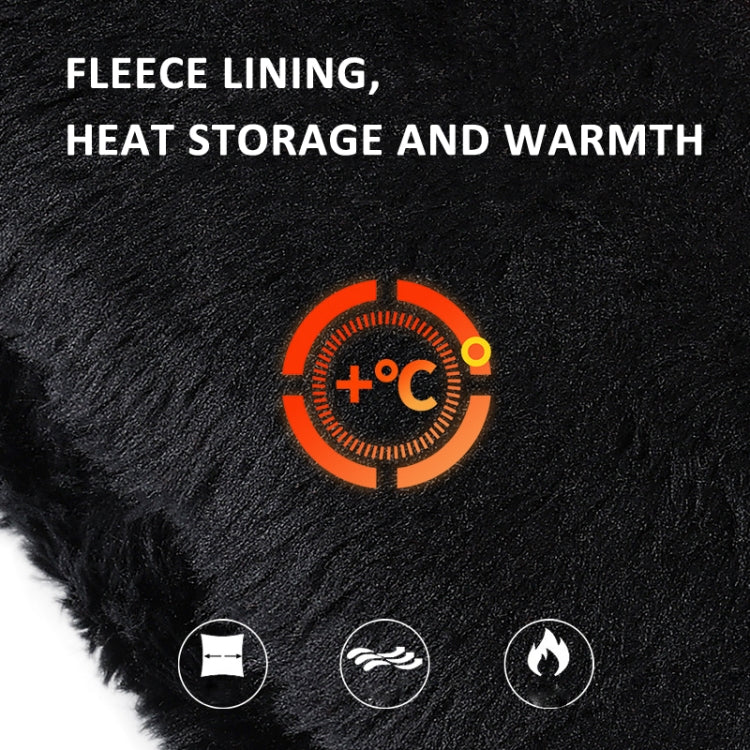 OZERO Women Sheepskin Warm Gloves with Fleece Lining Split Finger Elasticated Gloves, Size: L(Red Coffee) - Full Finger Gloves by OZERO | Online Shopping South Africa | PMC TechLife | Buy Now Pay Later Mobicred