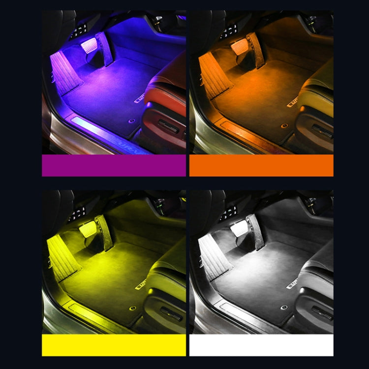 Eight-Color LED Voice Control Car Music Rhythm Atmosphere Light, Specification: 5V USB With Switch APP - Atmosphere lights by PMC TechLife | Online Shopping South Africa | PMC TechLife | Buy Now Pay Later Mobicred