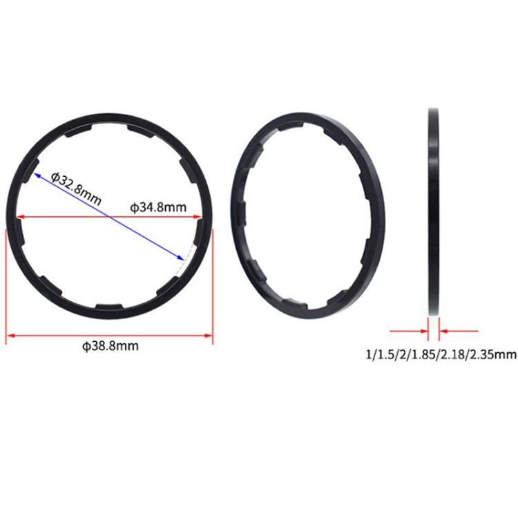 Bicycle Hub Freehub Slotted Flywheel Gasket, Size: 1.85mm - Bicycle Brake Parts by PMC TechLife | Online Shopping South Africa | PMC TechLife | Buy Now Pay Later Mobicred