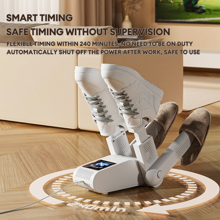 UV Antibacterial LED Touch Intelligent Constant Temperature Shoe Dryer, Spec: US Plug(White) - free shipping - PMC TechLife - Order now!