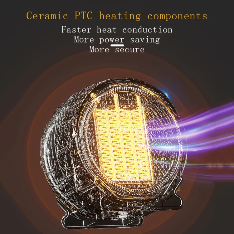 1800W Desktop High-power Two-speed Heater Household Fast Heating Heater, Spec: EU Plug(Black) - Electric Heaters by PMC TechLife | Online Shopping South Africa | PMC TechLife | Buy Now Pay Later Mobicred