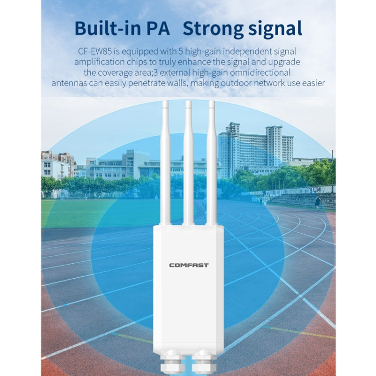 COMFAST CF-EW85 1300Mbps 2.4G/5.8G Gigabit Wireless AP Signal Amplifier Supports DC/POE Power Supply UK Plug - free shipping - PMC TechLife - Order now!