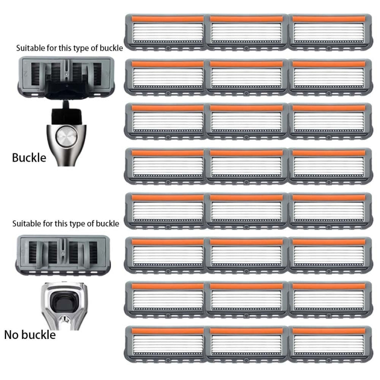 4pcs /Pack Six Blade OpenBack System Skin Razor Refills for Men - Accessories by PMC TechLife | Online Shopping South Africa | PMC TechLife | Buy Now Pay Later Mobicred
