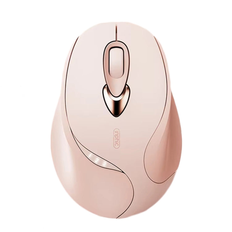 Inphic M8P 2.4G Wireless Mouse USB Mute Charging Girls Office Portable Ergonomic Mouse With Power Display(Milk Tea Color) - Wireless Mice by Inphic | Online Shopping South Africa | PMC TechLife | Buy Now Pay Later Mobicred