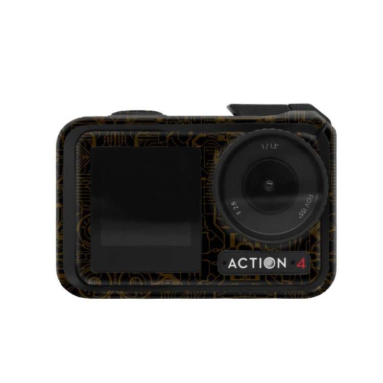 For DJI Action 4 Motion Camera Stickers All Inclusive Photo Frame Color Changing Stickers Accessories, Style: AC4-10 Circuit Dark Gold - free shipping - PMC TechLife - Order now!
