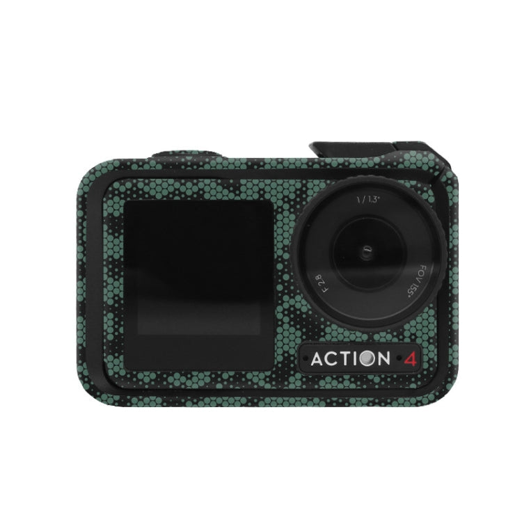 For DJI Action 4 Motion Camera Stickers All Inclusive Photo Frame Color Changing Stickers Accessories, Style: AC4-16 Snake Scale Green - free shipping - PMC TechLife - Order now!