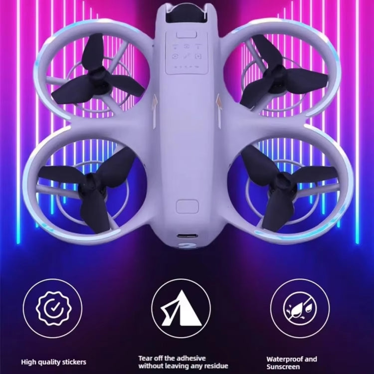 For DJI Neo Luminous Stickers Night Glow Cool Film(Sky Blue) - free shipping - PMC TechLife - Order now!
