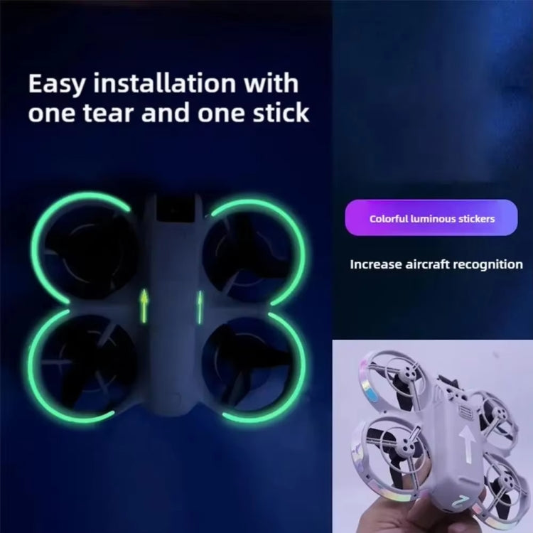 For DJI Neo Luminous Stickers Night Glow Cool Film(Pink) - free shipping - PMC TechLife - Order now!