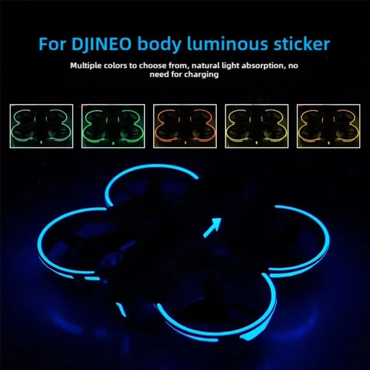 For DJI Neo Luminous Stickers Night Glow Cool Film(Sky Blue) - free shipping - PMC TechLife - Order now!