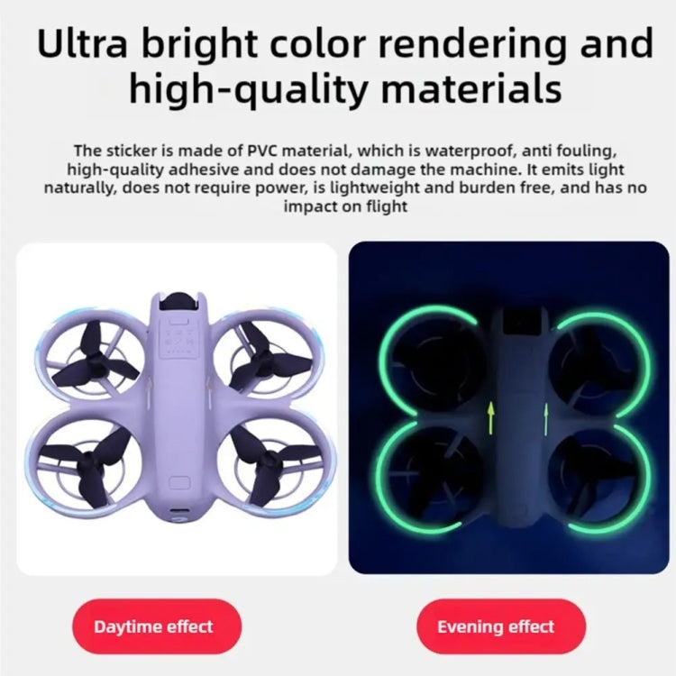 For DJI Neo Luminous Stickers Night Glow Cool Film(Sky Blue) - free shipping - PMC TechLife - Order now!