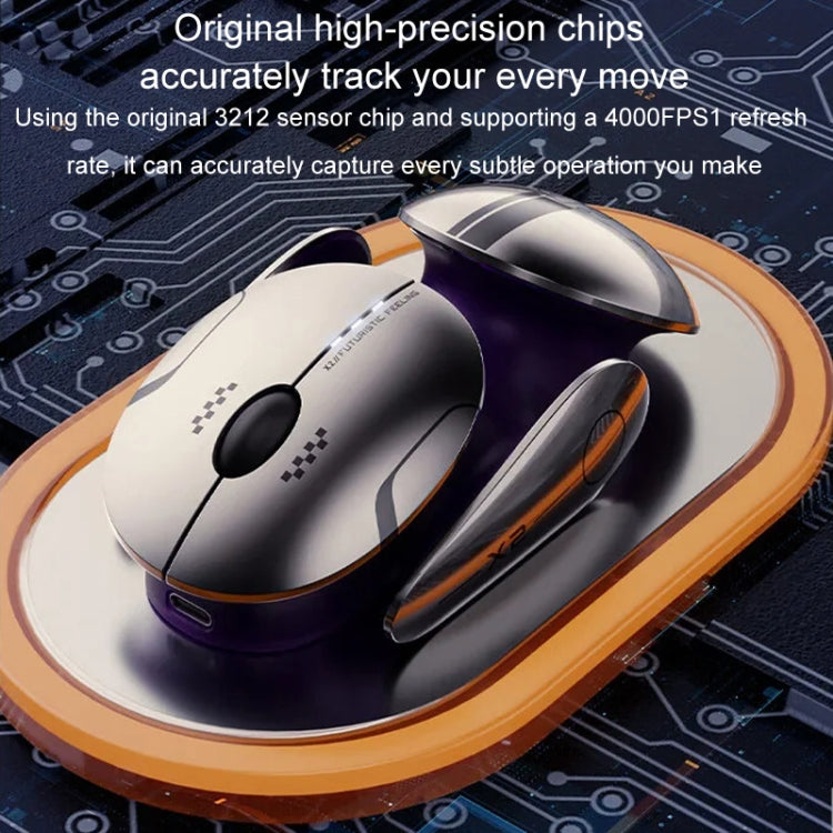 Inphic X2 Bluetooth Wireless Mouse Tri-Mode Silent Rechargeable Office Gaming Laptop Mouse(Liquid Metal Gray) - free shipping - PMC TechLife - Order now!