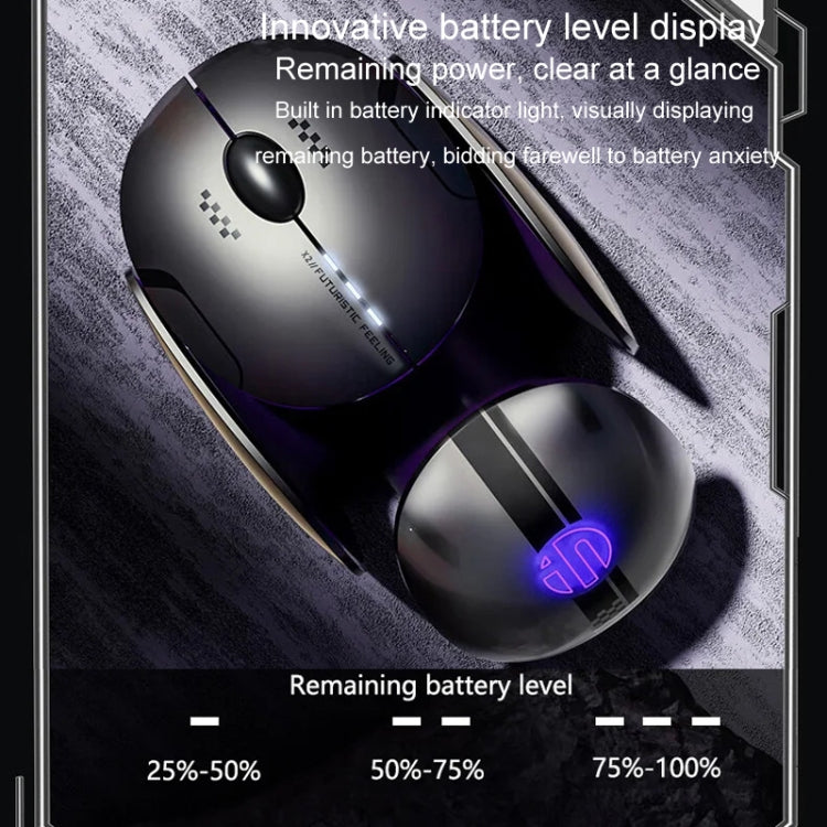 Inphic X2 Bluetooth Wireless Mouse Tri-Mode Silent Rechargeable Office Gaming Laptop Mouse(Liquid Metal Gray) - free shipping - PMC TechLife - Order now!