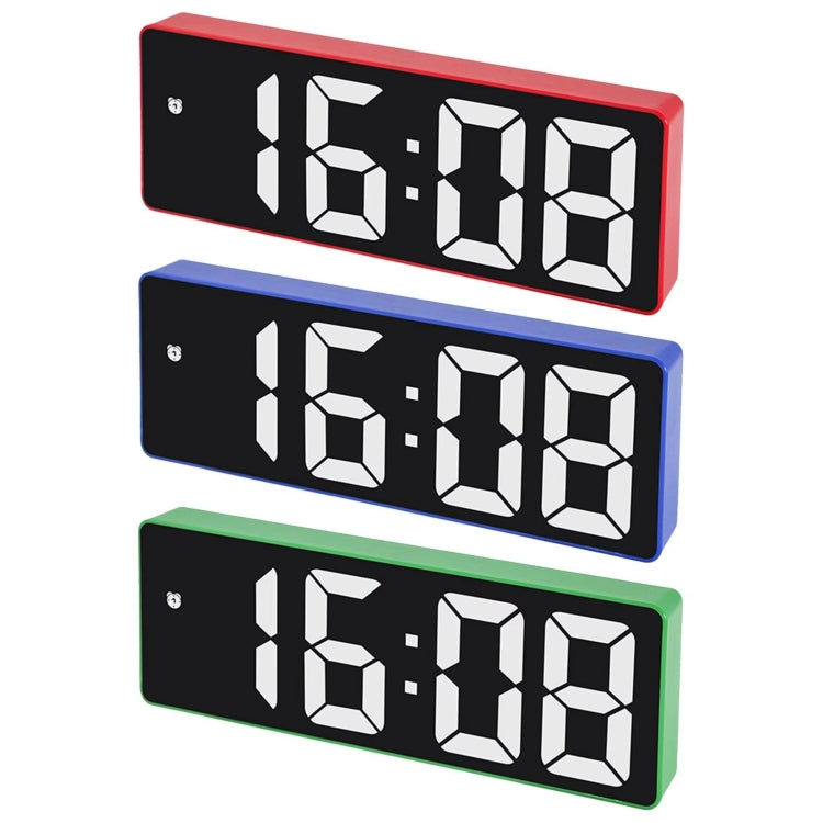 JX012 Multifunctional LED Electronic Clock Battery Plug-in Dual-purpose Bedside Alarm Clock(Blue) - Alarm Clocks by PMc TechLife | Online Shopping South Africa | PMc TechLife | Buy Now Pay Later Mobicred