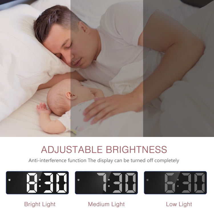 JX012 Multifunctional LED Electronic Clock Battery Plug-in Dual-purpose Bedside Alarm Clock(Blue) - Alarm Clocks by PMc TechLife | Online Shopping South Africa | PMc TechLife | Buy Now Pay Later Mobicred
