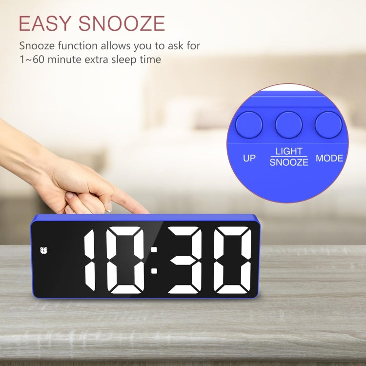 JX012 Multifunctional LED Electronic Clock Battery Plug-in Dual-purpose Bedside Alarm Clock(Red) - Alarm Clocks by PMc TechLife | Online Shopping South Africa | PMc TechLife | Buy Now Pay Later Mobicred