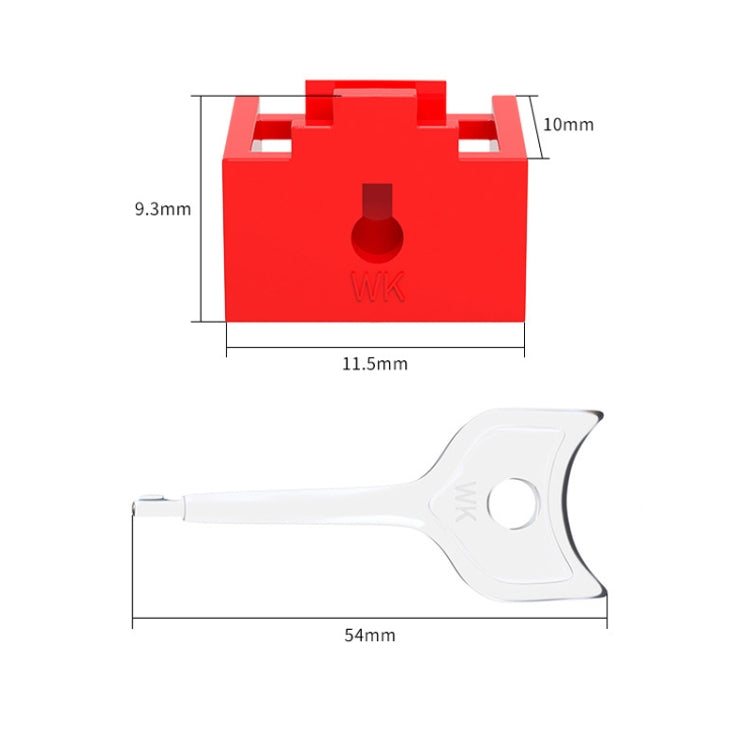 RJ45 Pport Anti-theft Lock Removable Dust Plug(Yellow 10 Plug+1 Key) - Anti-Dust Plugs by PMC TechLife | Online Shopping South Africa | PMC TechLife | Buy Now Pay Later Mobicred