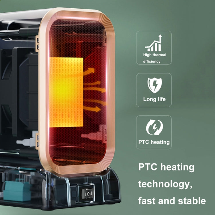1000W High-power Household Heater Small Desktop Ceramic PTC Heating Heater, Spec: EU Plug(White) - Electric Heaters by PMC TechLife | Online Shopping South Africa | PMC TechLife | Buy Now Pay Later Mobicred