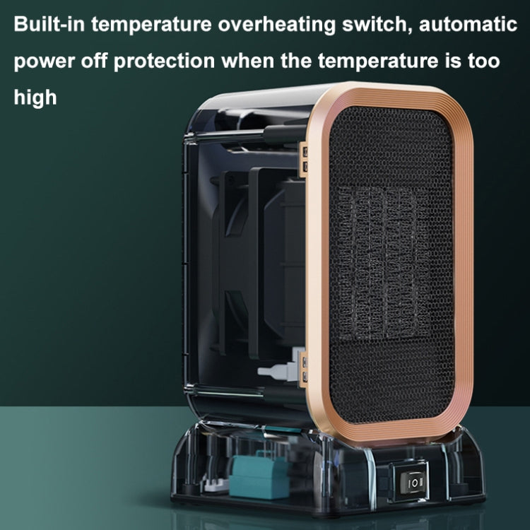 1000W High-power Household Heater Small Desktop Ceramic PTC Heating Heater, Spec: US Plug(White) - Electric Heaters by PMC TechLife | Online Shopping South Africa | PMC TechLife | Buy Now Pay Later Mobicred