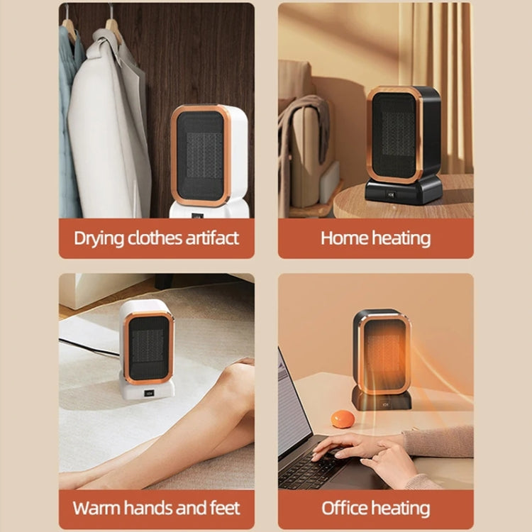 1000W High-power Household Heater Small Desktop Ceramic PTC Heating Heater, Spec: US Plug(Black) - Electric Heaters by PMC TechLife | Online Shopping South Africa | PMC TechLife | Buy Now Pay Later Mobicred