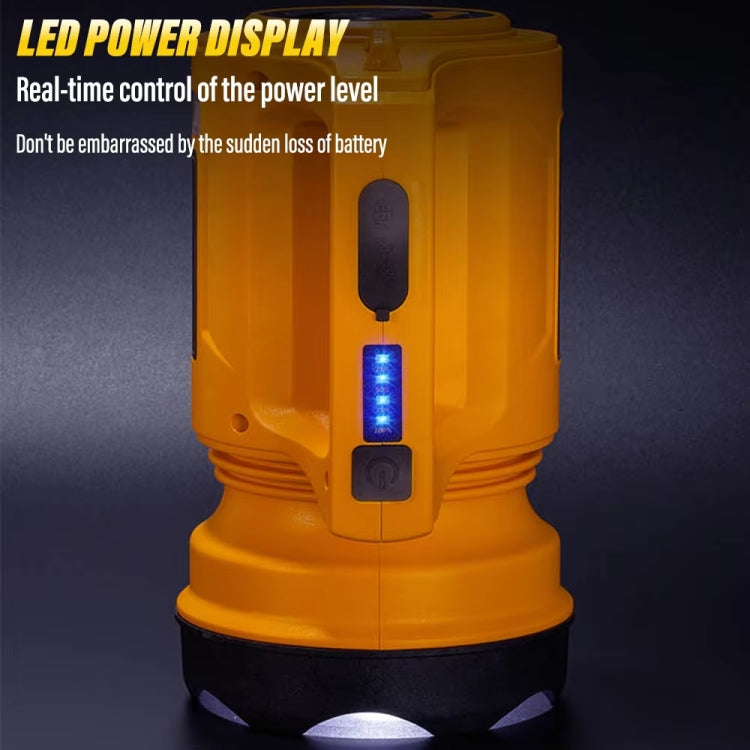 E-SMARTER 8W5205-2 Small Carrying Light With RGB Colorful Lamps Outdoor Cycling Searchlight(Yellow) - free shipping - PMc TechLife - Order now!