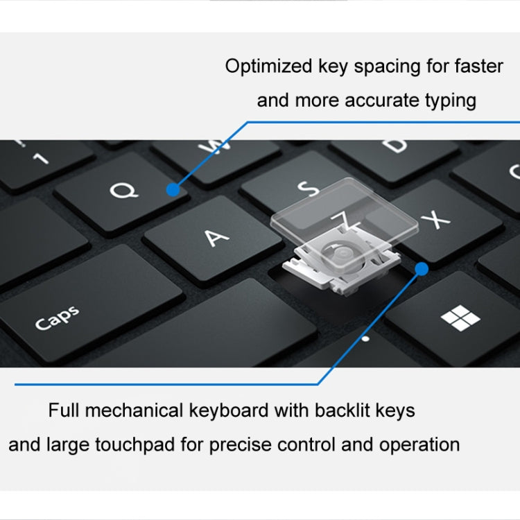 For Microsoft Surface Pro 8 / 9 / X Bluetooth Keyboard Magnetic Tablet Wireless Touch Backlit Keyboard With Pen Slot(Blue) - Others Keyboard by PMC TechLife | Online Shopping South Africa | PMC TechLife | Buy Now Pay Later Mobicred