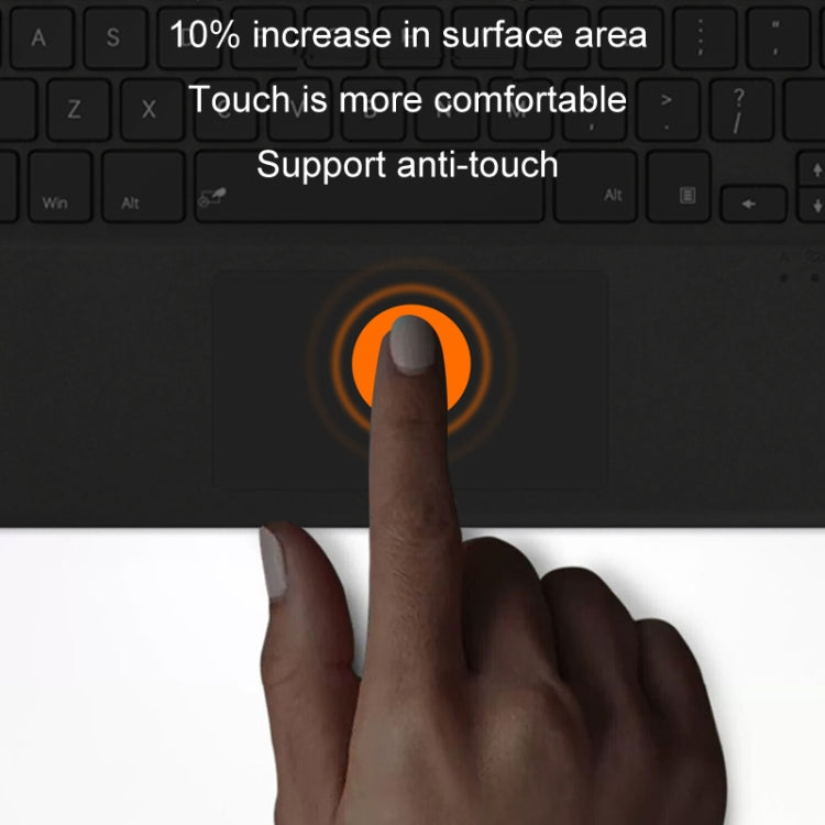 For Microsoft Surface Pro 8 / 9 / X Bluetooth Keyboard Magnetic Tablet Wireless Touch Backlit Keyboard With Pen Slot(Gray) - Others Keyboard by PMC TechLife | Online Shopping South Africa | PMC TechLife | Buy Now Pay Later Mobicred