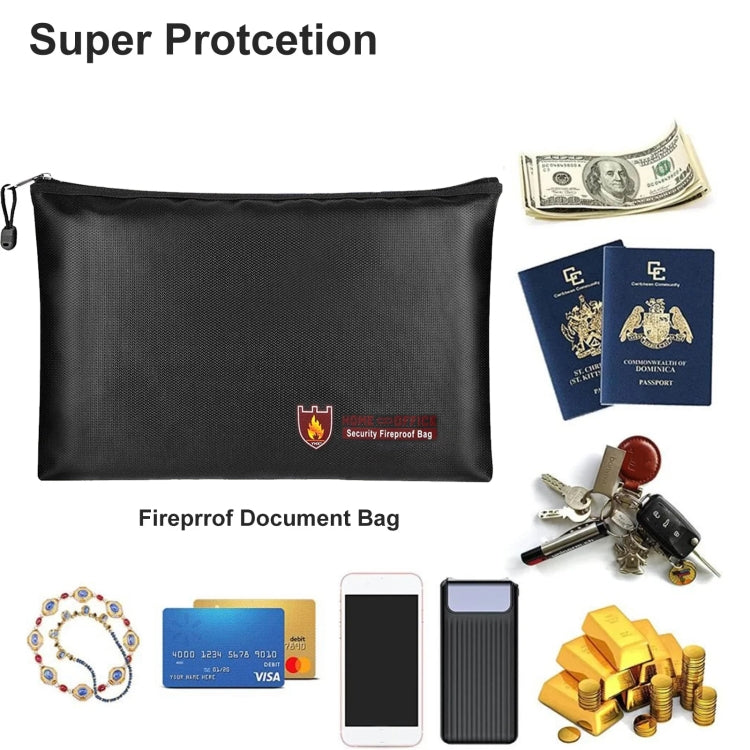 11.4x7.9in Fireproof Waterproof Document And Money Bag Cash Envelope For Jewelry Passport Valuables - free shipping - PMc TechLife - Order now!