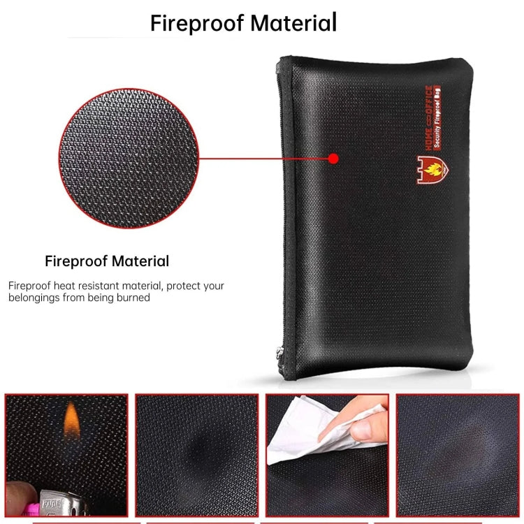 13.4x9.8in Fireproof Waterproof Document And Money Bag Cash Envelope For Jewelry Passport Valuables - free shipping - PMc TechLife - Order now!
