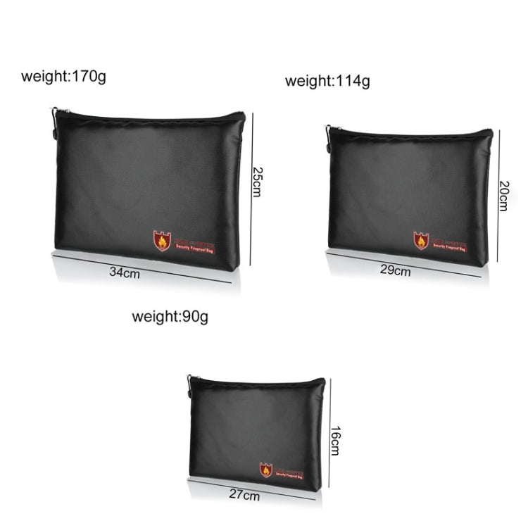 13.4x9.8in Fireproof Waterproof Document And Money Bag Cash Envelope For Jewelry Passport Valuables - free shipping - PMc TechLife - Order now!