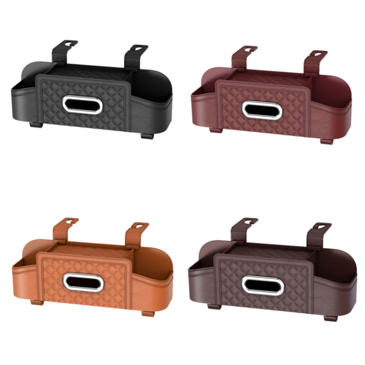 Multifunctional Car Seat Back Tissue Storage Box Hanging Bag(Black) - Stowing Tidying by PMC TechLife | Online Shopping South Africa | PMC TechLife | Buy Now Pay Later Mobicred