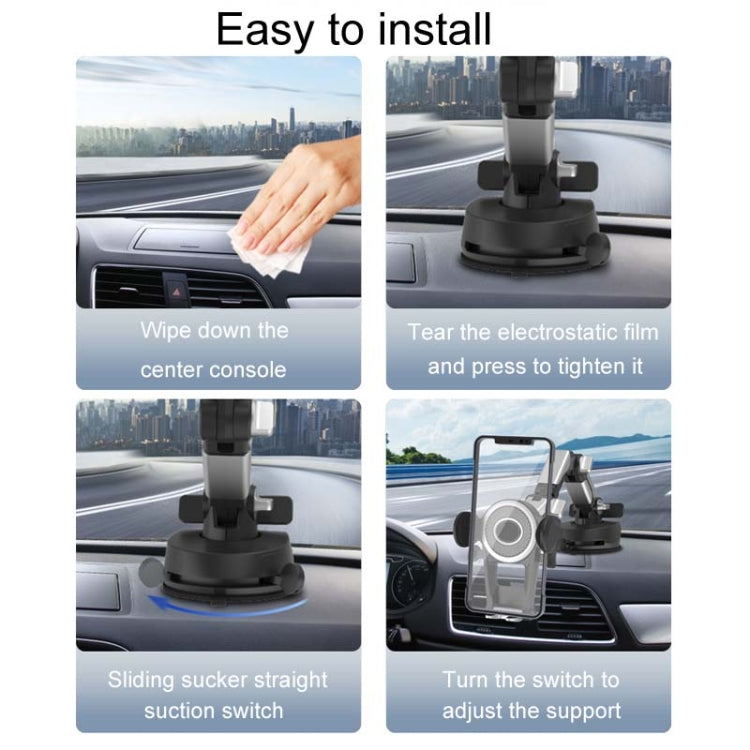 Car Suction Cup Multi-function Cell Phone Navigation Mount, Style: With Hose - Universal Car Holders by PMC TechLife | Online Shopping South Africa | PMC TechLife | Buy Now Pay Later Mobicred