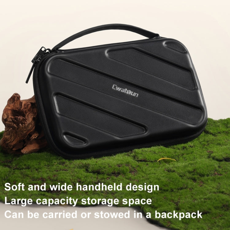 Cwatcun D163 Photography Accessories Organiser EVA Hard Shell Drop-proof Clutch Portable Digital Bag(Black) - Soft Bag by Cwatcun | Online Shopping South Africa | PMC TechLife | Buy Now Pay Later Mobicred