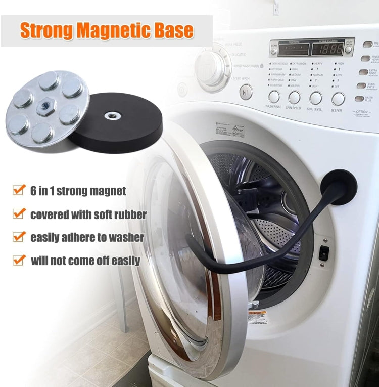Universal Flexible Magnetic Washing Machine Door Stopper Front Load Washer Door Prop 66mm White - free shipping - PMC TechLife - Order now!