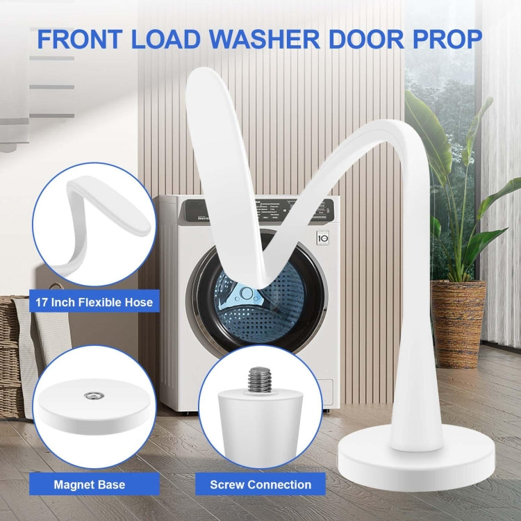 Universal Flexible Magnetic Washing Machine Door Stopper Front Load Washer Door Prop 66mm White - free shipping - PMC TechLife - Order now!