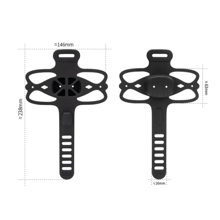 GUB P9 Bicycle Dragonfly Shape Silicone Phone Holder(Orange) - Holders by GUB | Online Shopping South Africa | PMC TechLife | Buy Now Pay Later Mobicred