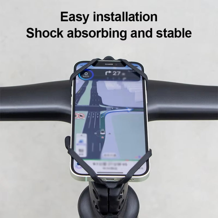 GUB P9 Bicycle Dragonfly Shape Silicone Phone Holder(Orange) - Holders by GUB | Online Shopping South Africa | PMC TechLife | Buy Now Pay Later Mobicred