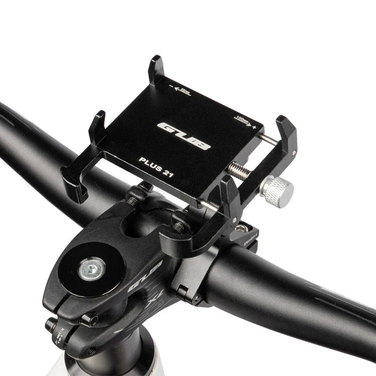 GUB PLUS21 Bicycle Mobile Phone Holder Motorcycle 360 Degree Rotating Mount For 22.2-31.8mm Tube Diameter(Black) - Holders by GUB | Online Shopping South Africa | PMC TechLife | Buy Now Pay Later Mobicred